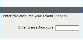 Screen detail enter code in the TOKEN